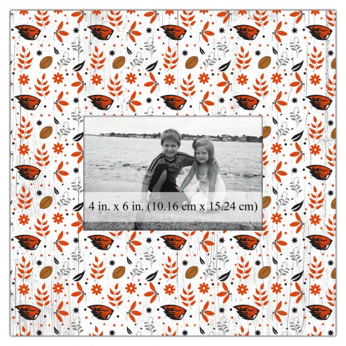 Oregon State Beavers Floral Pattern 10&quot; x 10&quot; Picture Frame