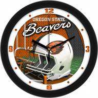 Oregon State Beavers Football Helmet Wall Clock