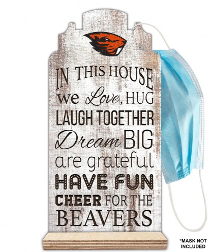 Oregon State Beavers In This House Mask Holder