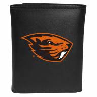 Oregon State Beavers Large Logo Leather Tri-fold Wallet