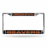 Oregon State Beavers Laser Chrome License Plate Frame