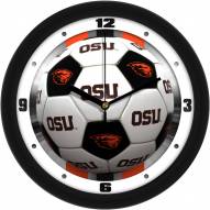 Oregon State Beavers Soccer Wall Clock