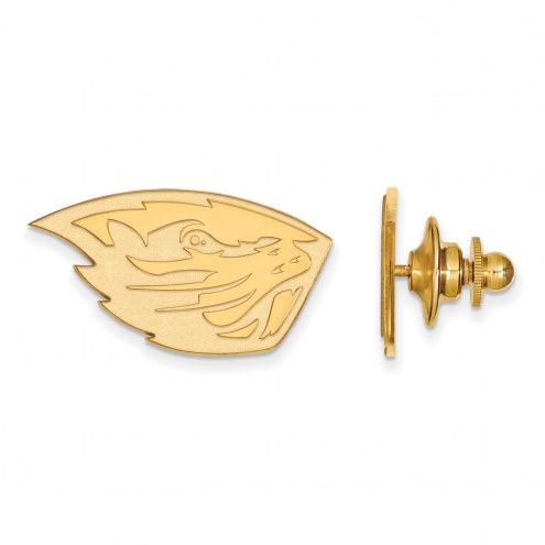 Oregon State Beavers Sterling Silver Gold Plated Lapel Pin