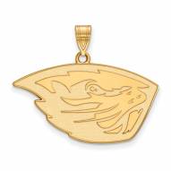 Oregon State Beavers Sterling Silver Gold Plated Large Pendant