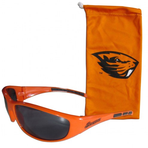 Oregon State Beavers Sunglasses and Bag Set
