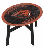 Oregon State Beavers Team Color Side Table
