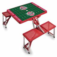 OSU Buckeyes Red Sports Folding Picnic Table