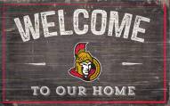 Ottawa Senators 11" x 19" Welcome to Our Home Sign