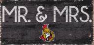 Ottawa Senators 6" x 12" Mr. & Mrs. Sign