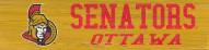 Ottawa Senators 6" x 24" Team Name Sign