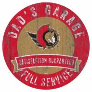 Ottawa Senators Dad's Garage Sign