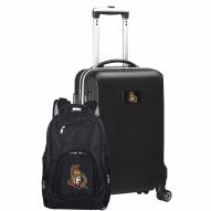 Ottawa Senators Deluxe 2-Piece Backpack & Carry-On Set