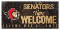 Ottawa Senators Fans Welcome Sign