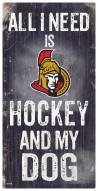 Ottawa Senators Hockey & My Dog Sign