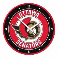 Ottawa Senators Modern Disc Wall Clock