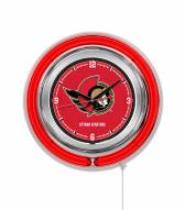 Ottawa Senators Neon Clock
