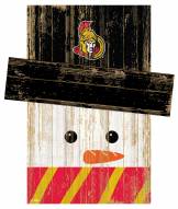 Ottawa Senators Snowman Head Sign