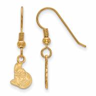 Ottawa Senators Sterling Silver Gold Plated Extra Small Dangle Earrings