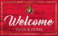 Ottawa Senators Team Color Welcome Sign