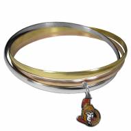 Ottawa Senators Tri-color Bangle Bracelet