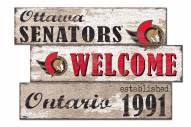 Ottawa Senators Welcome 3 Plank Sign