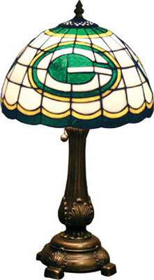 Green Bay Packers NFL Stained Glass Table Lamp