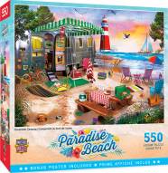 Paradise Beach Oceanside Camping 550 Piece Puzzle
