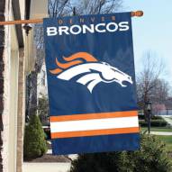 Denver Broncos NFL Applique 2-Sided Banner Flag