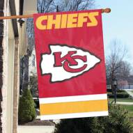 Kansas City Chiefs NFL Applique 2-Sided Banner Flag