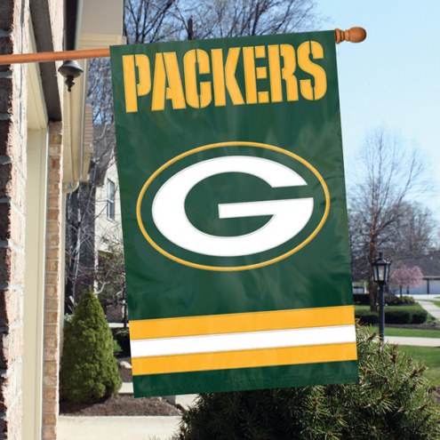 Green Bay Packers NFL Applique 2-Sided Banner Flag