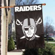 Oakland Raiders NFL Applique 2-Sided Banner Flag