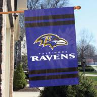 Baltimore Ravens NFL Applique 2-Sided Banner Flag