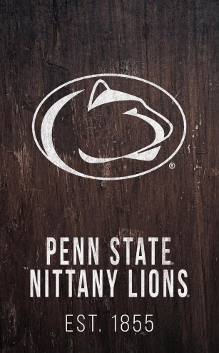 Penn State Nittany Lions 11&quot; x 19&quot; Laurel Wreath Sign
