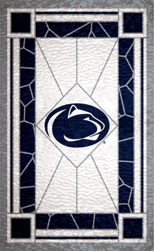 Penn State Nittany Lions 11&quot; x 19&quot; Stained Glass Sign