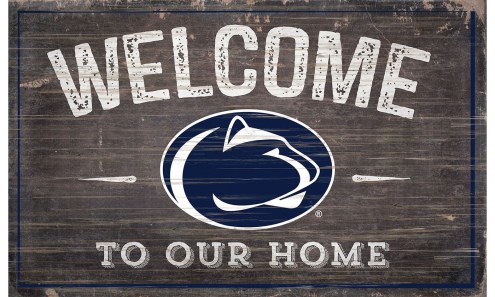 Penn State Nittany Lions 11&quot; x 19&quot; Welcome to Our Home Sign