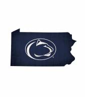 Penn State Nittany Lions 12" Team Color Logo State Sign