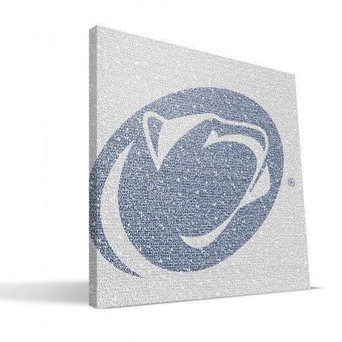 Penn State Nittany Lions 16&quot; x 16&quot; Typo Canvas Print