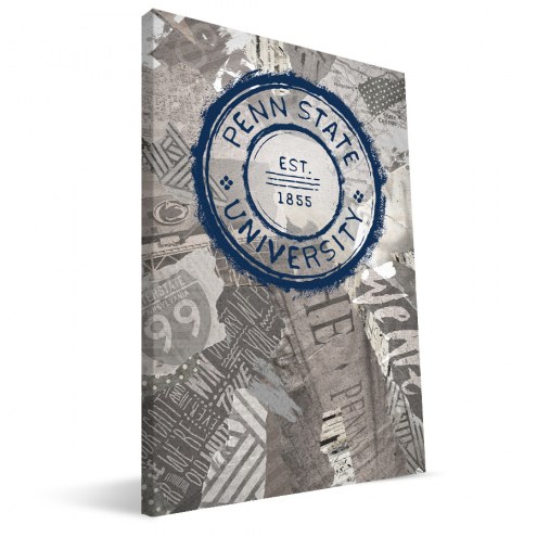 Penn State Nittany Lions 16&quot; x 24&quot; Scrapbook Canvas Print