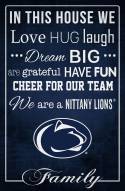 Penn State Nittany Lions 17" x 26" In This House Sign
