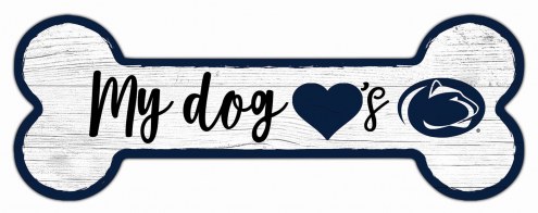 Penn State Nittany Lions 6&quot; x 12&quot; Dog Bone Sign