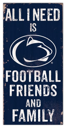 Penn State Nittany Lions 6&quot; x 12&quot; Friends & Family Sign
