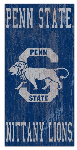 Penn State Nittany Lions 6&quot; x 12&quot; Heritage Logo Sign