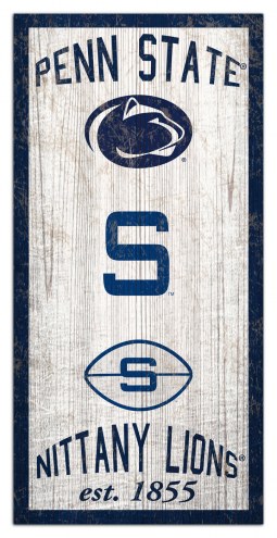 Penn State Nittany Lions 6&quot; x 12&quot; Heritage Sign