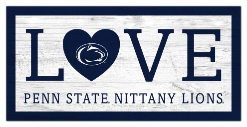 Penn State Nittany Lions 6&quot; x 12&quot; Love Sign