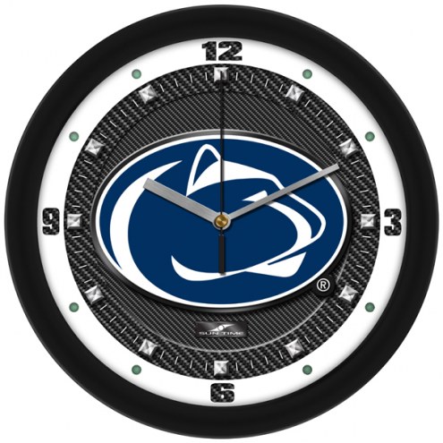 Penn State Nittany Lions Carbon Fiber Wall Clock