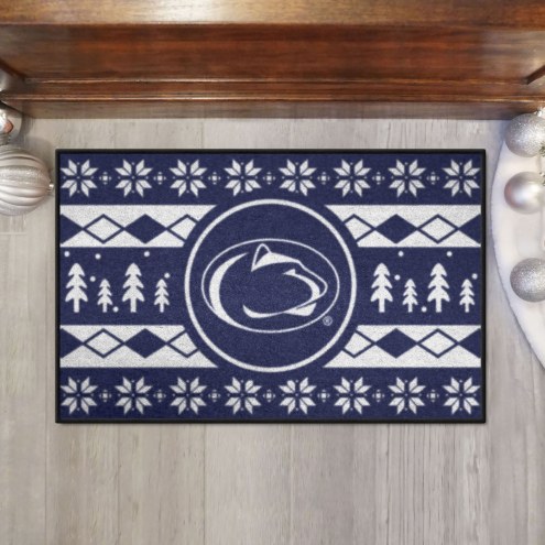 Penn State Nittany Lions Christmas Sweater Starter Rug