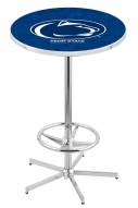 Penn State Nittany Lions Chrome Bar Table with Foot Ring