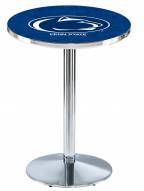 Penn State Nittany Lions Chrome Pub Table with Round Base