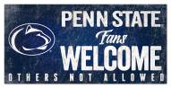Penn State Nittany Lions Fans Welcome Sign