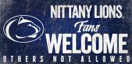 Penn State Nittany Lions Fans Welcome Wood Sign